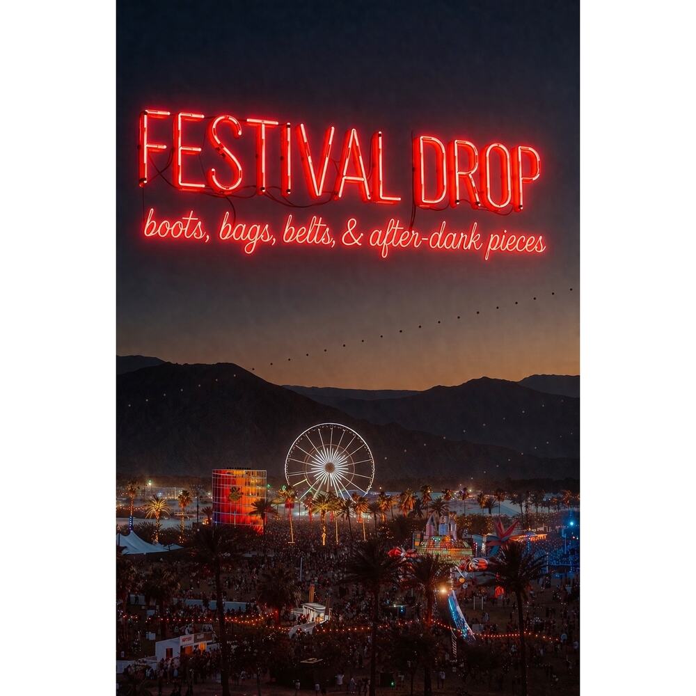 Festival Drop - Boots Bags Belts & after dark pieces | curated festival edit
